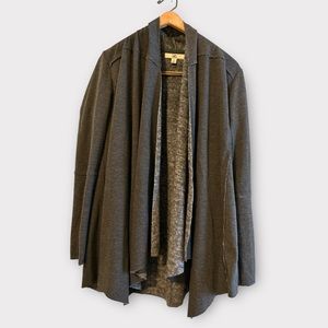 Ya Los Angeles Black Scarf Hem Lined Open Front
Duster Blazer Jacket Size S‎